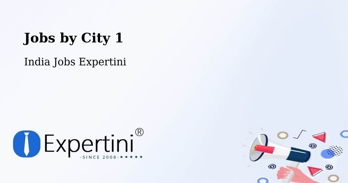 City Jobs in India - Expertini